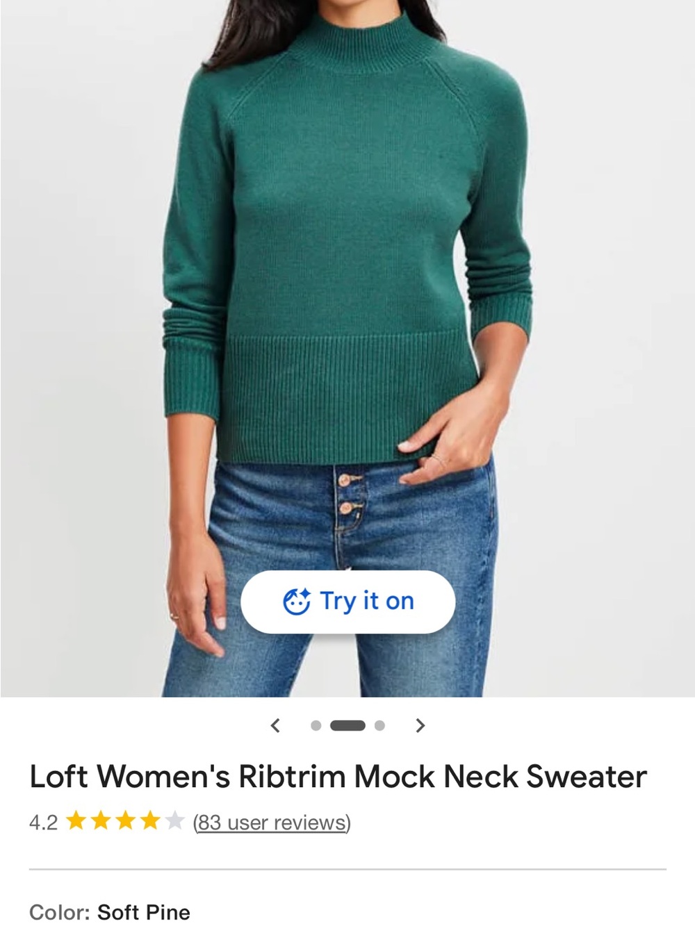 Loft Mock Neck Sweater
